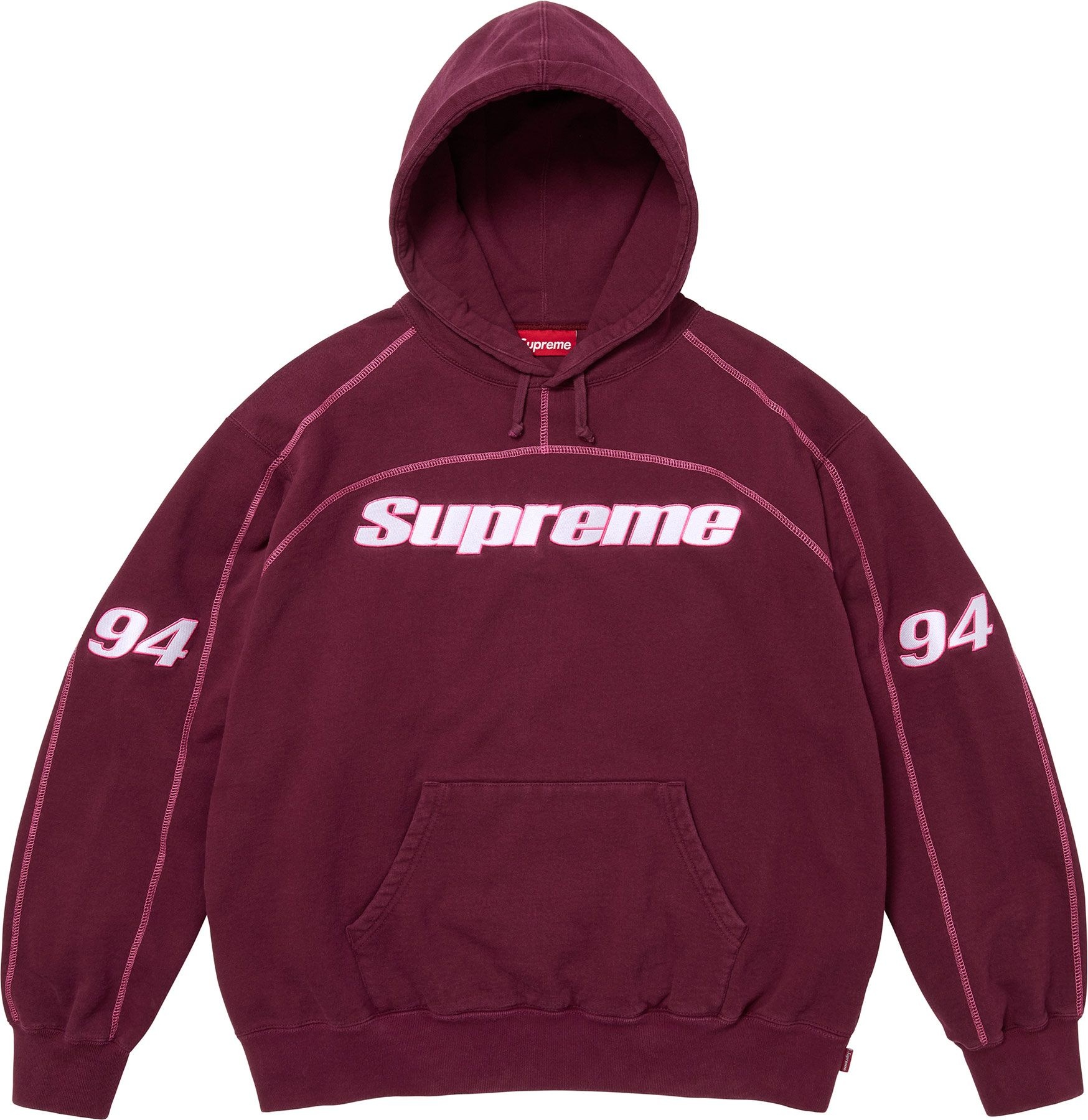 Overlock Hooded Sweatshirt view 4